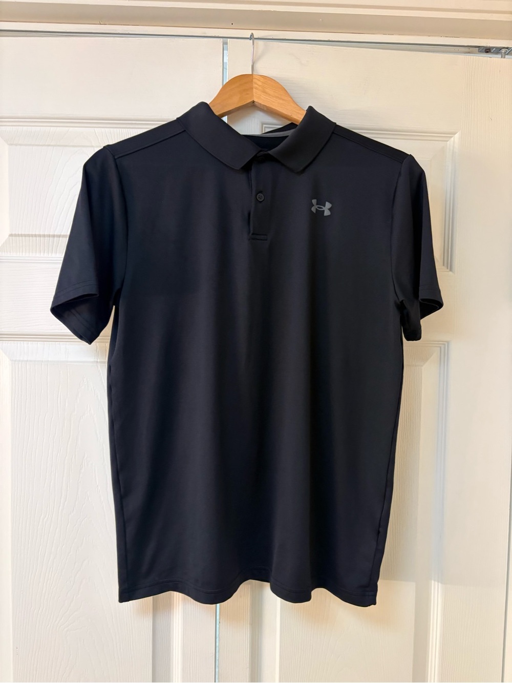 Under Armour Boys Black Polo Shirt - Performance Short Sleeve